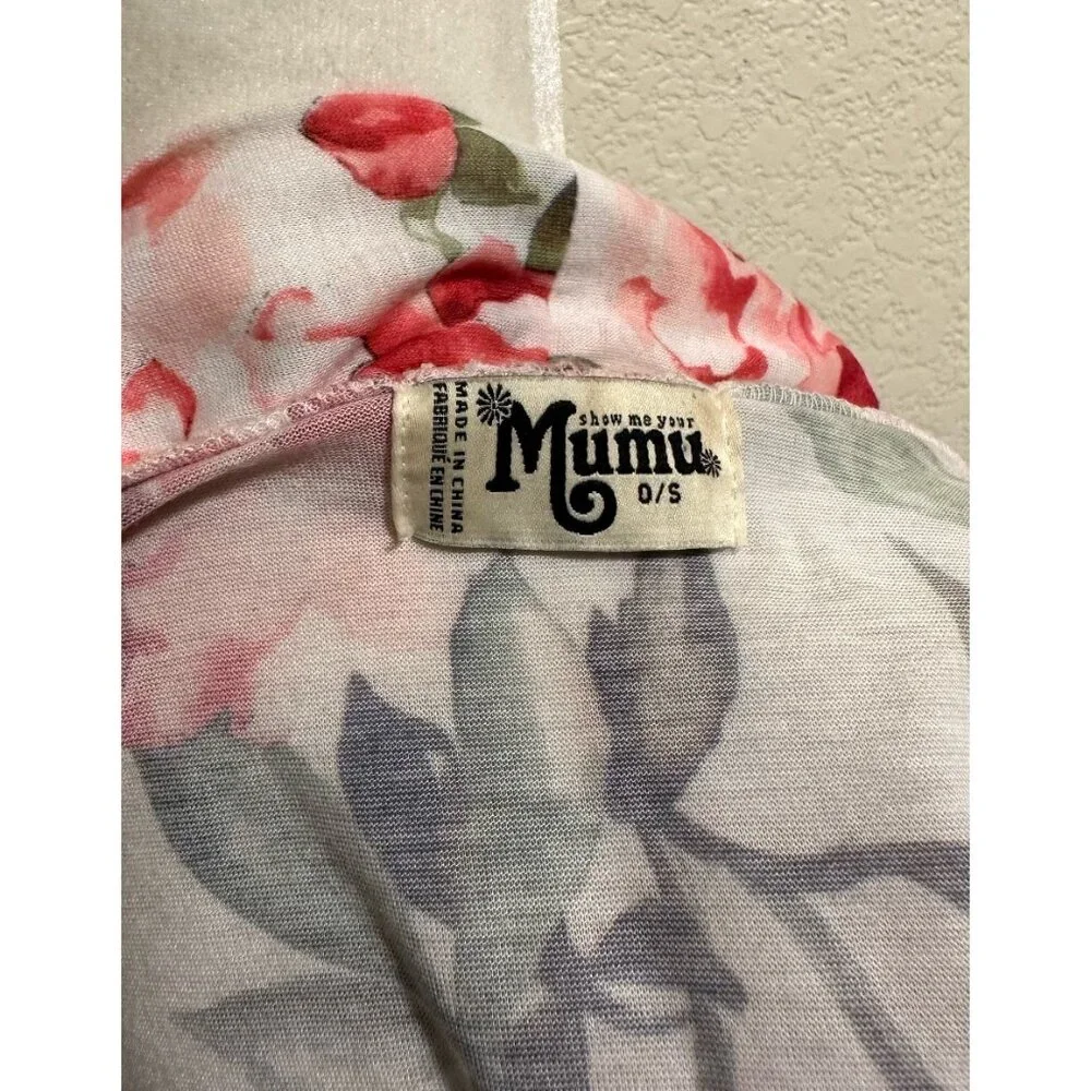 Show Me Your Mumu Floral White/pink House Robe